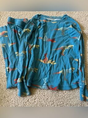 Gap Kids Boys size 10 long Skeleton Dinosaur Pajamas set